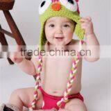 Fashion Pattern Free Baby Handmade Owl Crochet Hat thumbnail-2