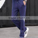 Breathable 100% Cotton Soft Sports Pants With Stripe thumbnail-4