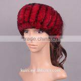 Winter Fur Headbands for Women Knitted Rex Rabbit Fur Scraf for Women Real Fur Headwrap Ear Warmer 2016 Newest Fashion Hairband thumbnail-2