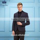 Men Blazer 2016 New Arrival One Button Blazer Men Casual Slim Fit Knitted Jacket Men Black Elbow Patches Suits Blazer thumbnail-2