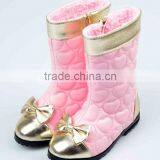 Cute Warm Leather Baby Boots Bow Style Child Boots Shoes Girls Kids Winter Boots thumbnail-4
