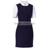 Women Formal Airline Stewardess Uniform Ladies Air Hostess Short Sleeve Skirt Flight Attendant Uniforms thumbnail-5