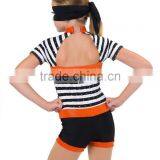 2017 New !!-girls Jazz Costumes-black and White Shorts -dancing Wear thumbnail-2