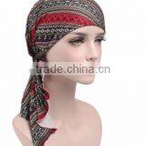 New Stretch Cloth Print Scarf Cap Scarf Hat Chemotherapy Hat thumbnail-6