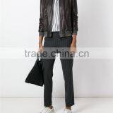 Shandao High Quality Plain Dyed Women 100% Polyester Synthetic Leather Plus Size Coats thumbnail-2