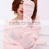 Custom Tall Tee Long Sleeve Pink Longline t Shirt Elongated Extend T Shirts thumbnail-5