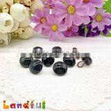 New Solid Black Craft Felting Doll Small Soft Wool Toy Safety Glass Toy Eyes thumbnail-3