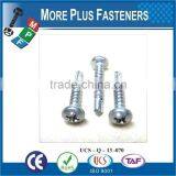 Hex Washer Head Or Round Head Phil Recess Self Drilling Screw Flat CSK Head Phil Recess Self Drilling Screw thumbnail-6