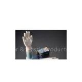 Transparent white, disposable, powdered, finger and surgical latex examination gloves