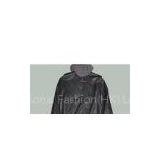 Customized Size 52, Size 54 and Designer, Black Mens PU Leather Bomber Jacket with Hoods
