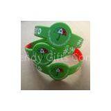 Custom Debossed Silicone Wristbands With Round Head / Rubberband Bracelets Filled Ink thumbnail-1