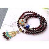 Neffly S925 Silver Jewelry 5MM mm Natural Blood Amber, With 925 Silver Bluing Southern Red Mosaic, Natural Lapis Lazuli, Pearl Accessories thumbnail-3