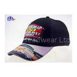 6 Panel Polyester Embroidery Golf  Baseball Cap With Sublimation Printing