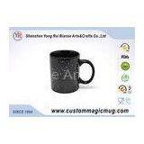 Black Star Signs Constellation Heat Sensitive Magic Mug , Straight Shape