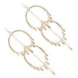 Fashion Jewelry Leaf Chandelier Earring thumbnail-2