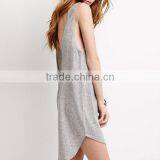 Sexy Young Girl's Simple Printed Polyester Dress/Backless Sexy Lady Night Dress With A Drop Back Hem thumbnail-2