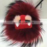 Promotional Raccoon Fur Key Chain For Car Key Ring in High Quality thumbnail-1