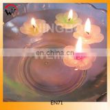 flower shaped wedding water floating candle