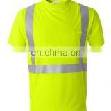 Safety Orange Lime Microfiber T-Shirt Policy Safety T-shirt Reflective Safety Short Sleeve T-Shirt HIGH VIZ thumbnail-3