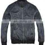 Latest Spring Thin Padded Handsome PU Leather Men Baseball Jacket thumbnail-1