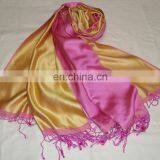 FINEST QUALITY 100% SILK REVERSIBLE SHAWL thumbnail-4