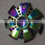 2017 Hot Toy EDC Hand Spinner Rainbow Fidget Spinner Decompression Anxiety Toys Rainbow Brass Aluminum Alloy Hand Spinner thumbnail-2