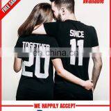 Custom Printed Couple Tshirt Wholesale thumbnail-1