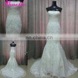 Real Sample Mermaid Wedding Gown Lace Fitted thumbnail-1