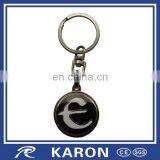 Custom Made Shopping Cart Coin Keychain in Metal thumbnail-2