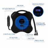 Air Compressor Pump, Digital Tire Inflator by 150PSI With Digital Gauge thumbnail-2