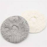 Joy Fashion Accessories Supplier Factory Knitted Hollow Beret Winter Hat thumbnail-3