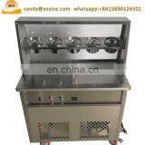 Multi- Function Double Round Pan Fried Ice Cream Roll Machine thumbnail-5