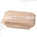 Wheat Straw Disposable Green Burger Meal Box Degradable Paper Lunch Box (600ml) thumbnail-3