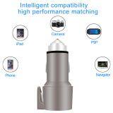 2.4A 2USB Interface Metal Car Phone Mobile Charger thumbnail-5