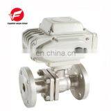Electric Actuator Ball Valve DN65 DN80 DN100 220v Flange Type Stainless Steel