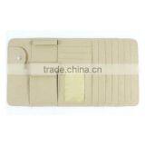 New Multi-function 7pcs Disks CD DVD Glasses Cards Sotre Case Holder Bag for Auto Vehicle Truck Sun Visor Organizer Beige thumbnail-4