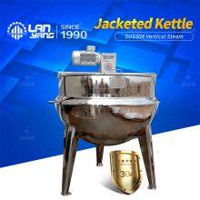 Vertical Electric Heating Jacketed Pot/Stainless Steel Jacketed Pot/Sandwich Cooking Pot/Jam Saucepan/Jacketed Pan thumbnail-2