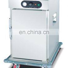 Stainless Steel Hot Convection 5 Layers Mobile Food Warmer Carts With 4 Wheels