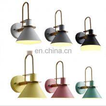 Modern decorative wall lamp bedroom hotel macaron lamp bedside night light wall lights