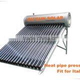 Compact Heat Pipe Pressurized Water Heaters Italy