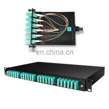 10G 40G High Density 19 Inch 1U MPO/MTP-LC 24F Optical Cassettes 48,72,96,144 Core MPO Fiber Optic Patch Panel thumbnail-4