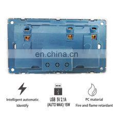 British Standard Socket Type 146 Dual Multifunctional British Standard With Dual USB Charging Household Electrical Wall Switch s thumbnail-3