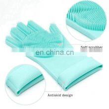 Silicone Gloves Scrubbed, Dish Scrubbing Glove, Magic Silicone Cleaning Gloves thumbnail-4