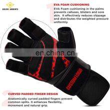 Gym Gloves Fitness Half-Finger Non-slip Dumbbells Mechanical Weightlifting Breathable Leather Fitness Glove thumbnail-4