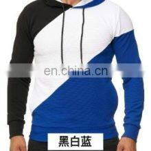 Wholesale Custom Brand Spring and Autumn 3D Stair Cloth Striped Sweater, Personalized Color Matching Hooded Loose Large Size Men thumbnail-4