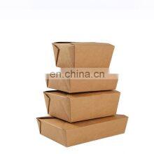 Disposable Custom Printed Kraft Lunch Food Paper Box for Food