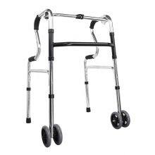 China Top Supplier Adjustable Light Weight Mobility Adult Elderly Walking Wheel Walker Rollator for Disabled People thumbnail-1