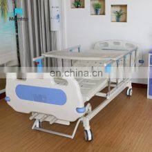 3 Function Electrical Motor Rollaway Hospital Icu Medical Patient Nursing Fowler Bed With Collapsible Alloy Side Rails thumbnail-1