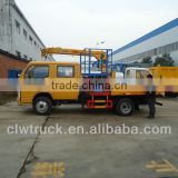 Dongfeng FRK crew cab platform lift trucks,4x2 hydraulic lift platform truck