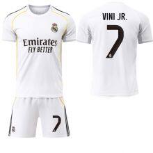 25-26 Real Madrid Jersey Vinicus Bellingham Mbappe Game Training Fam Edition Football Uniform for Adults and Children thumbnail-5